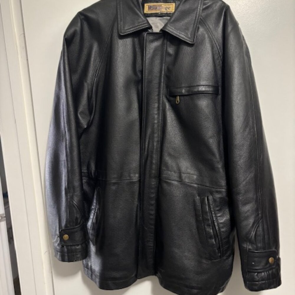 Men's Medium Black Leather Jacket